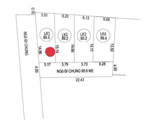 Bán đất tại đt 429, phúc lâm, mỹ đức, hà nội, 1,55 tỷ, 85,2 m2