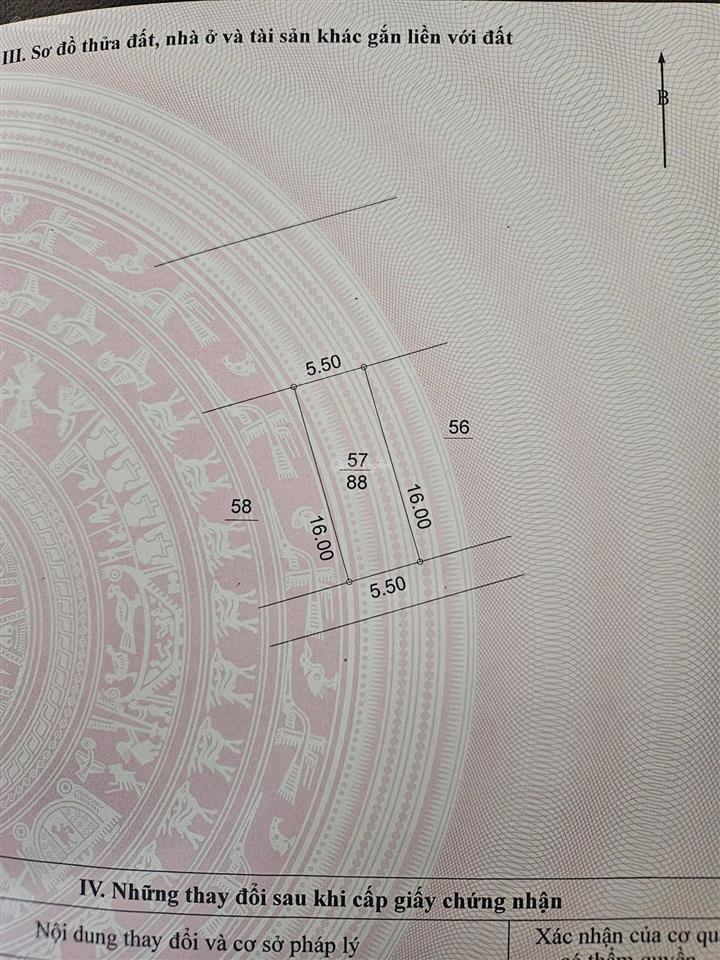 Bán đất 88m2 tại phù lưu tế, 4,7 tỷ, mặt tiền 5,5m, pháp lý đầy đủ