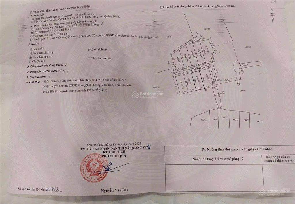Chính chủ cần bán lô tân an quảng yên. gần trường tiểu học tân an giá chỉ 7xx triệu 0928 515 ***