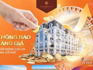 Thông báo tăng giá khởi động chu kỳ sinh lời mới
biệt thự hoàng huy new city