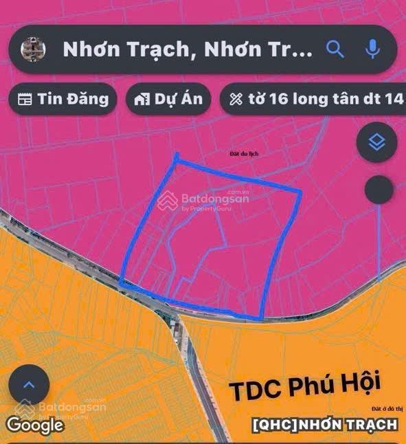 Bán 1ha4 đất đồi mặt tiền lý thái tổ xã nhơn trạch đồng nai quy hoạch thương mại dịch vụ.