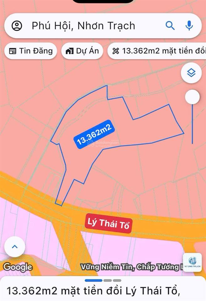 Bán 1ha4 đất đồi mặt tiền lý thái tổ xã nhơn trạch đồng nai quy hoạch thương mại dịch vụ.