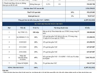 Bán căn 1pn+ the opus one diện tích lớn 54m2 view nội khu hồ bơi vô cực 3 tầng giá bán full 4,397tỷ