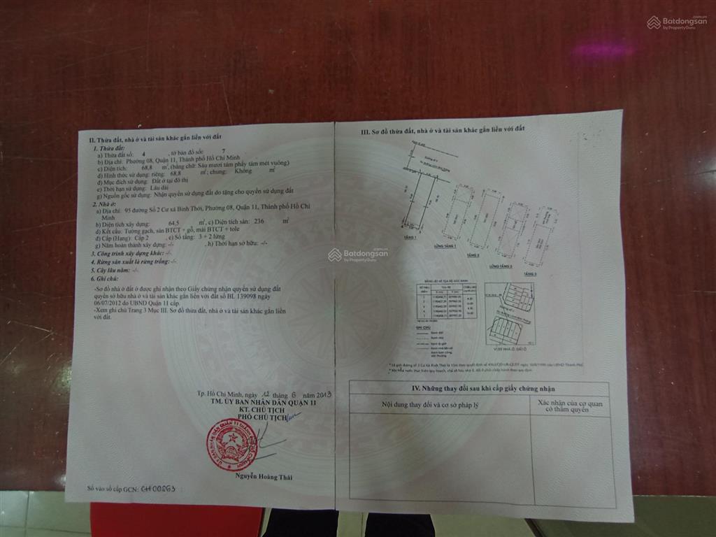 Bán nhanh nhà mặt tiền nhà kinh doanh đường số 2, cư xá bình thới, quận 11