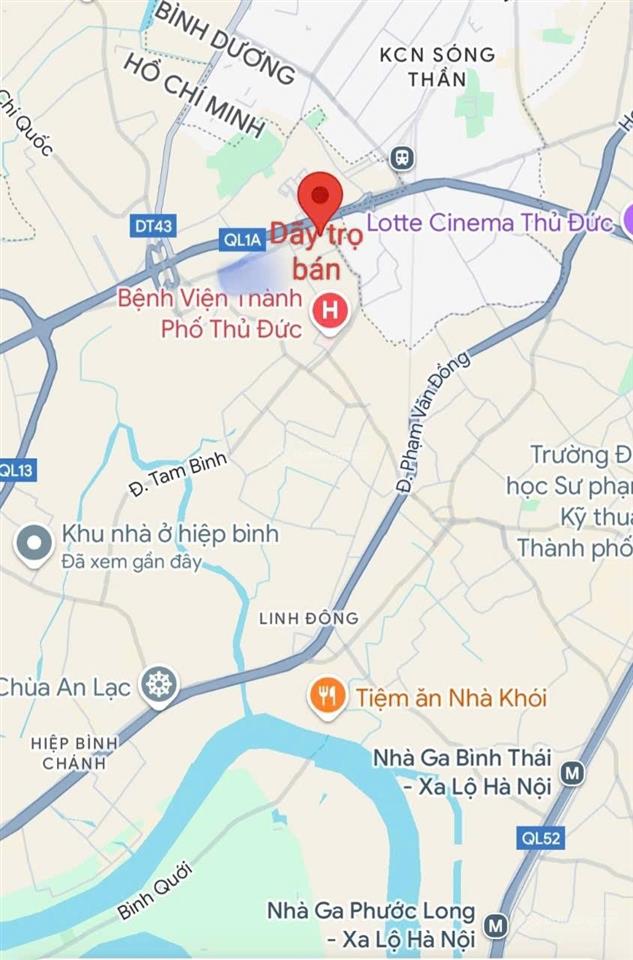 Bán dãy trọ giáp gò dưa, p. tam bình, thủ đức 135m2, 5.8tỷ/dãy sổ riêng từng dãy  có thể mua 2 dãy