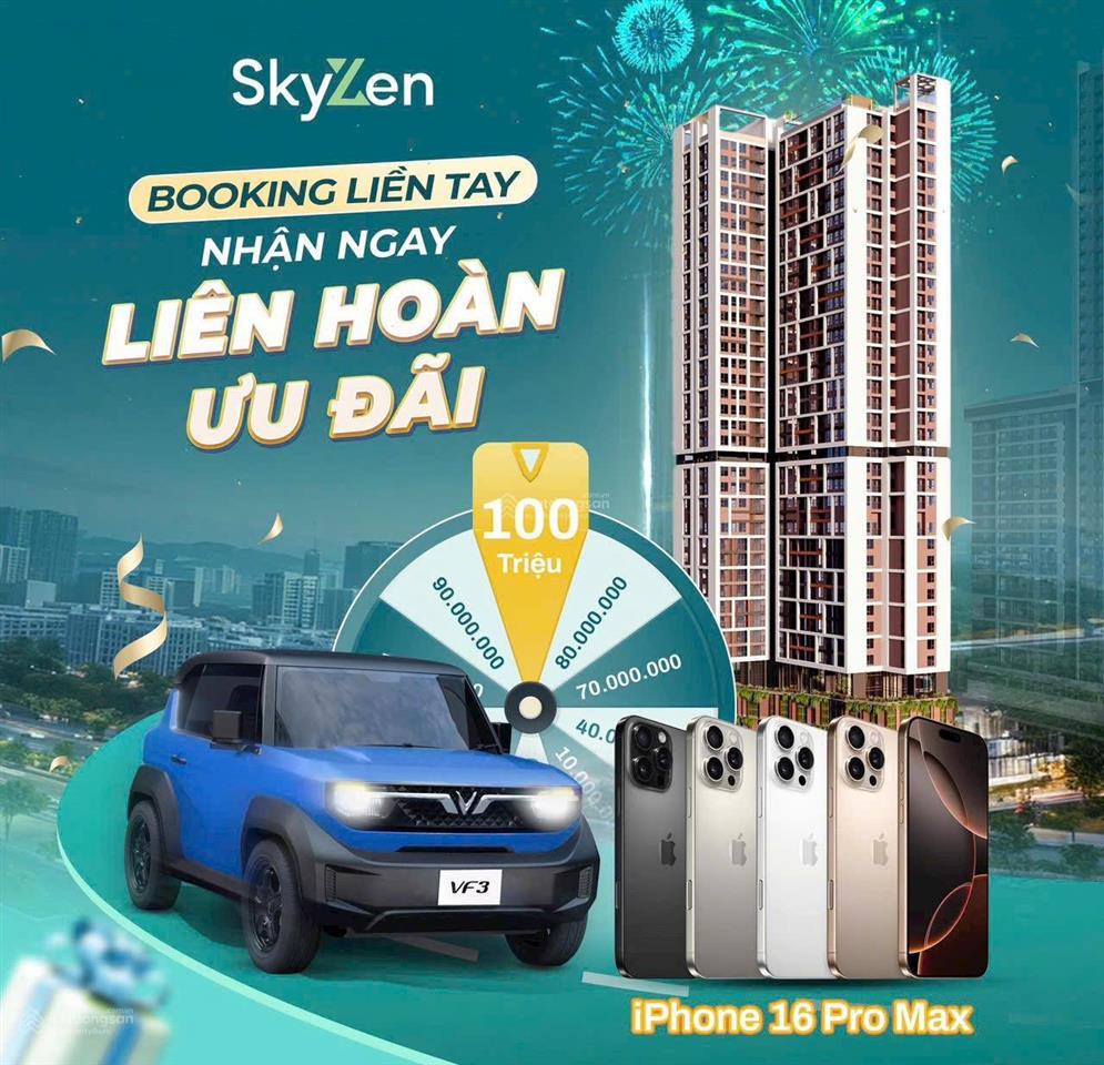 Picity skyzen mở bán đợt đầu chiết khấu lên đến 15,1% booking nhận ngay 100triphone 16prm vf3