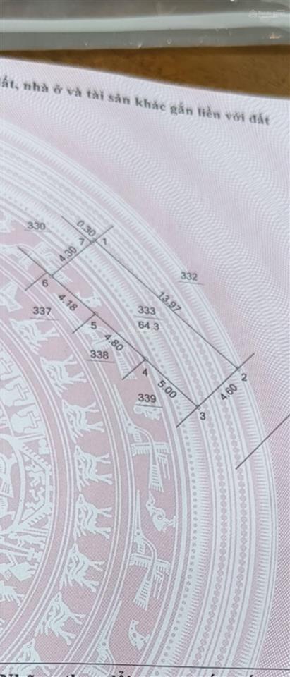 Cần tiền bán đất 64,3m2 tại đồng trạng, cổ đông, sơn tây, hà nội  nay thuộc xã hòa lạc  hà nội