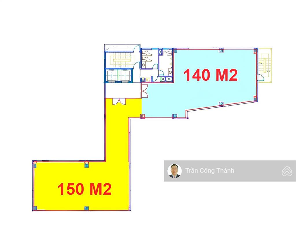 Văn phòng 290m2 giá 81 triệu (full nội thất)  cao ốc halo cavi
