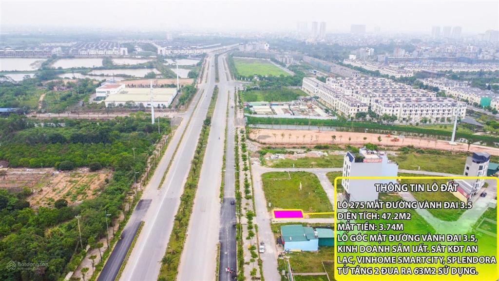 Lô góc nhỏ xinh 47m2 mặt đường vành đai 3.5 siêu hiếm vị trí lại ngay ngã tư sầm uất giá đầu tư