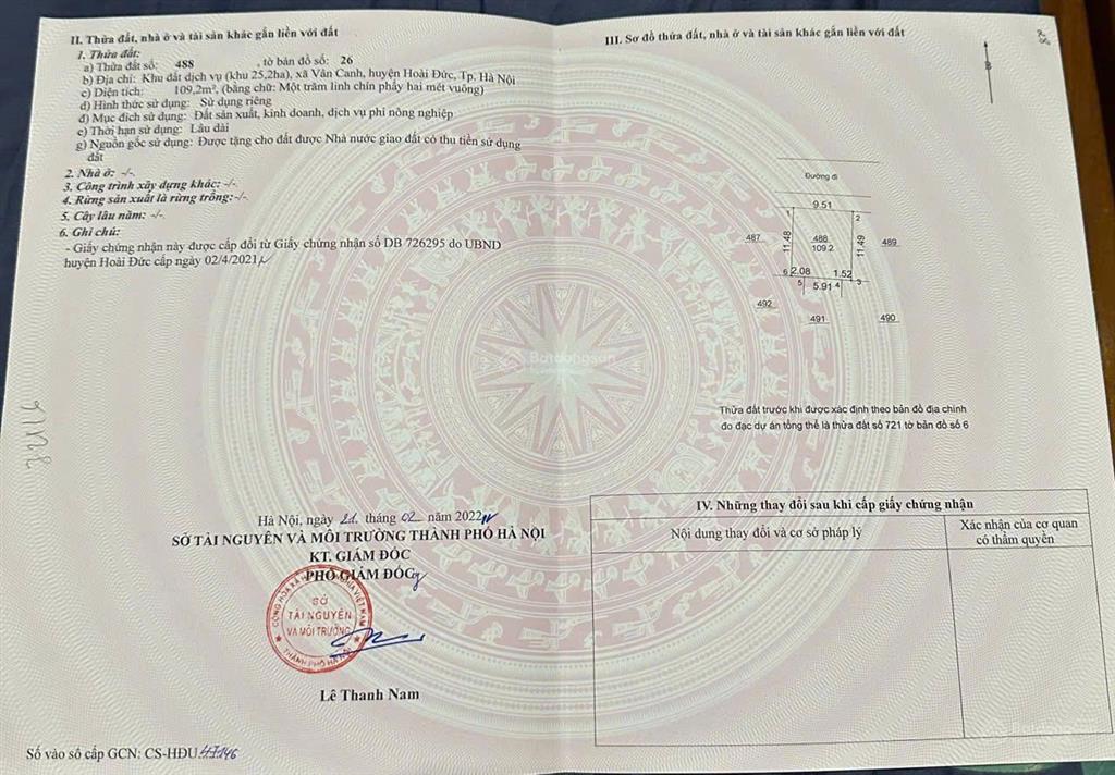 Quỹ hàng mới nhất khu đất dịch vụ vân canh 25.2ha và khu đất dv mặt đường vành đai 3.5, 40m2180m2
