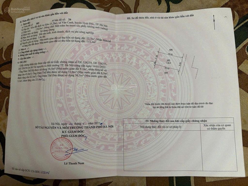 Quỹ hàng mới nhất khu đất dịch vụ vân canh 25.2ha và khu đất dv mặt đường vành đai 3.5, 40m2180m2