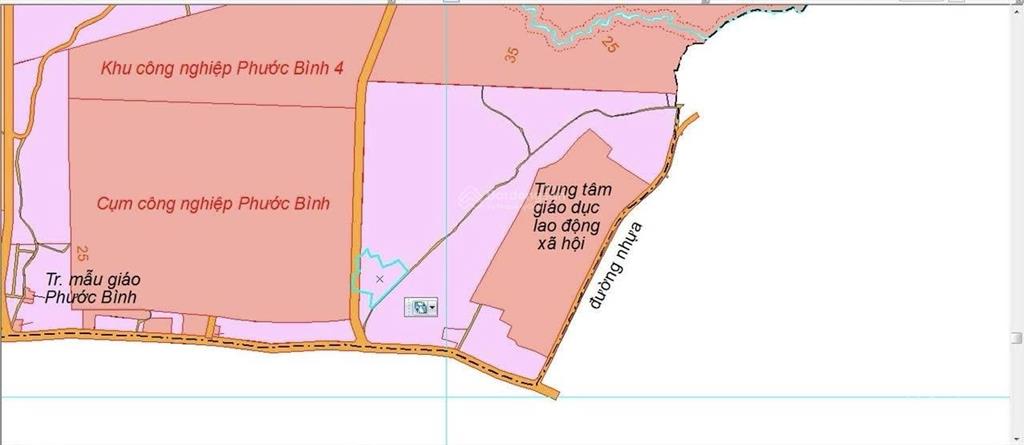 Bán đất 2,1 ha tại phước bình long thành. quy hoạch kho xưởng khu công nghiệp. giá 45 tỷ