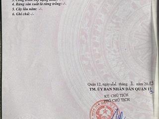 BÁN ĐẤT MẶT TIỀN HẺM 7M – LÊ THỊ RIÊNG, THỚI AN, Q12