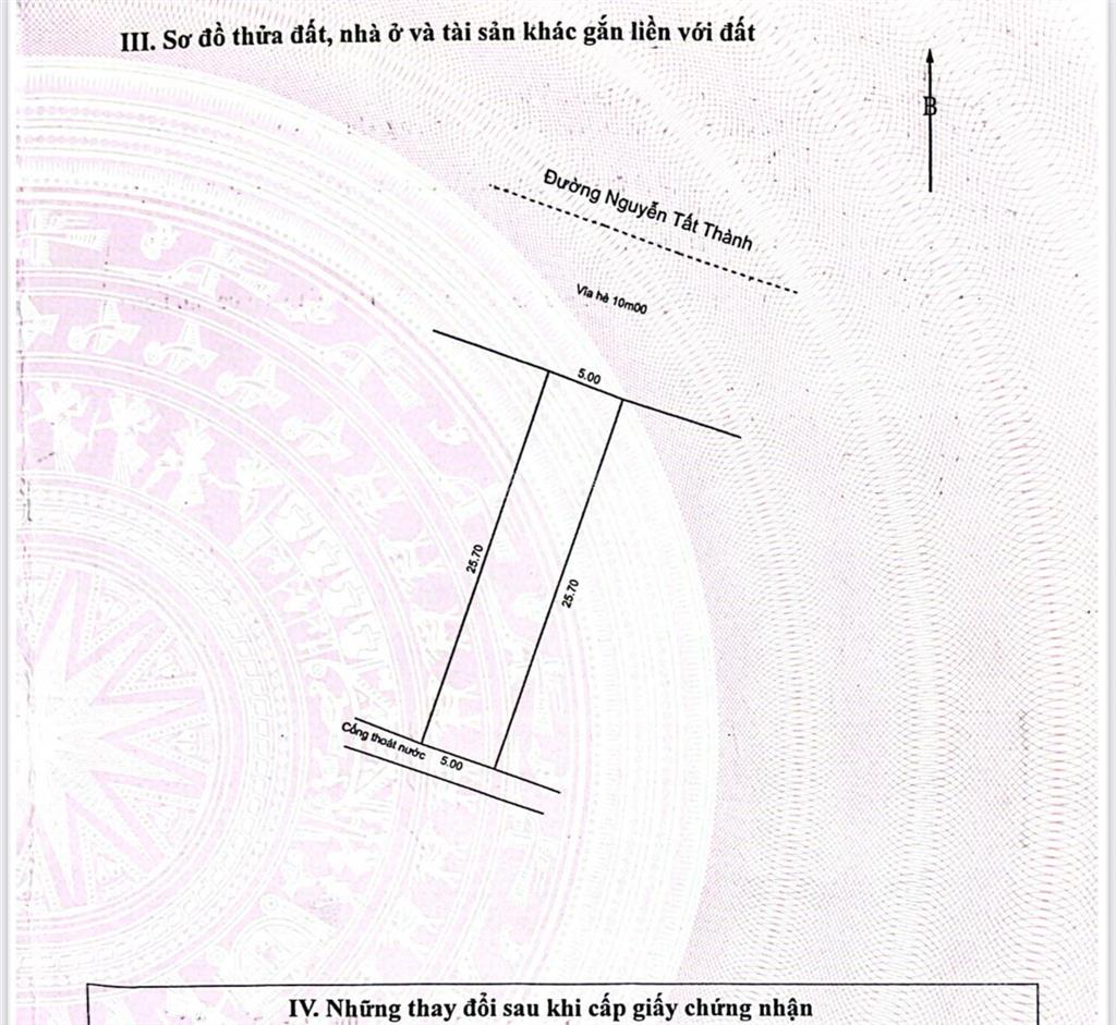 Siêu hot  mặt tiền nguyễn tất thành không dính đường bay