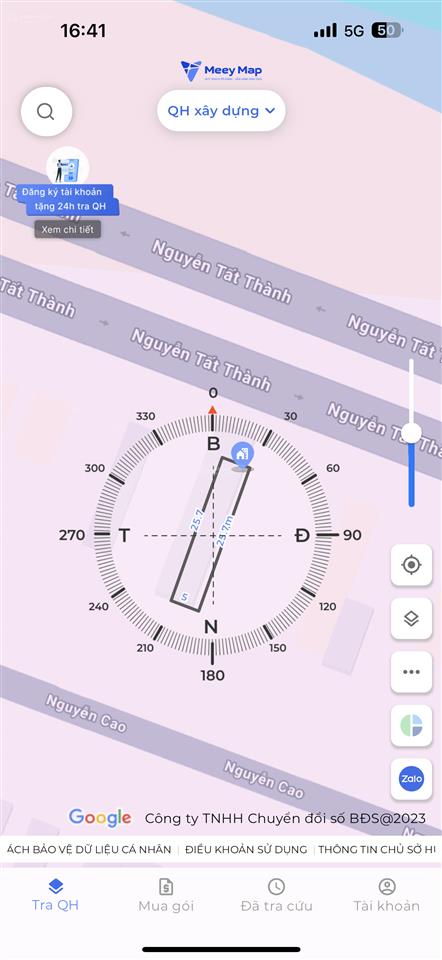 Siêu hot  mặt tiền nguyễn tất thành không dính đường bay