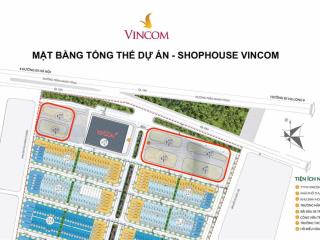 Bán shophouse 80m2, 9,2 tỷ tại vincom shophouse uông bí, quốc lộ 18, uông bí, quảng ninh