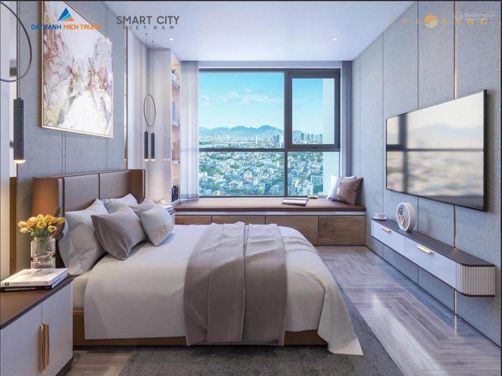 View kép sông hàn & biển mỹ khê, duy nhất 1 căn hộ 2pn tầng cao siêu đẹp  cơ hội hiếm có