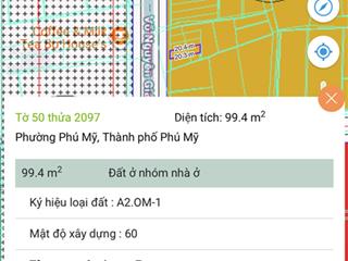 Bán lô đất vàng mặt tiền đường s, tp cảng phú mỹ, 4.5 tỷ