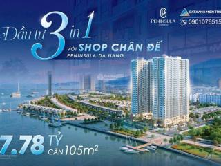 Nhà phố kinh doanh 2 mt ngang 6,2m ngay ven sông hàn sơn trà đà nẵng với 2 toà nhà hơn 900 căn hộ