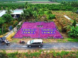 Đất thổ cư view kênh thạnh hòa, bến lức, long an. lô 168m2 giá 400 triệu. sổ đầy đủ sang tên ngay