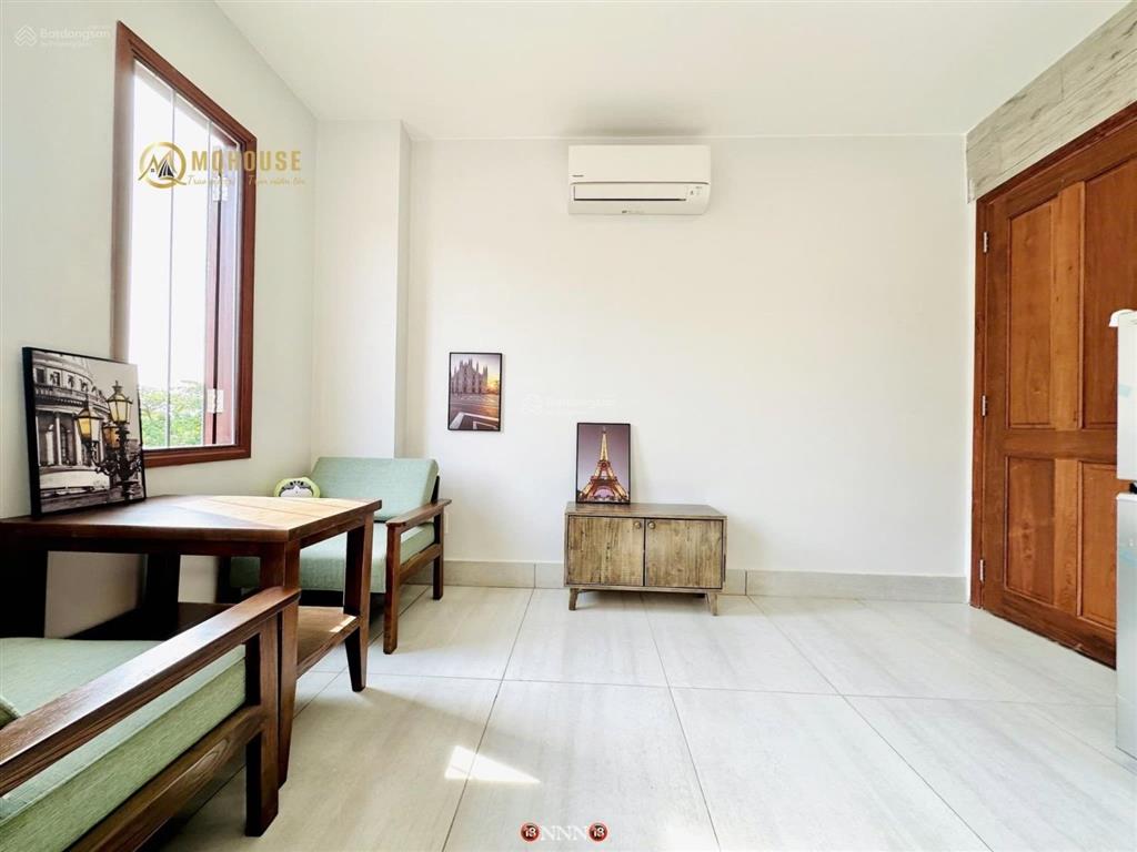 Cho thuê chung cư mini 35m2 gần đh văn lang, nhà thang máy, cửa sổ lớn, full nội thất