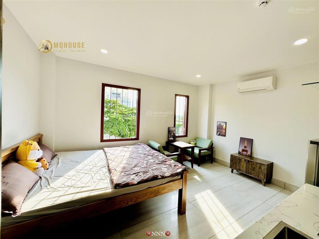 Cho thuê chung cư mini 35m2 gần đh văn lang, nhà thang máy, cửa sổ lớn, full nội thất