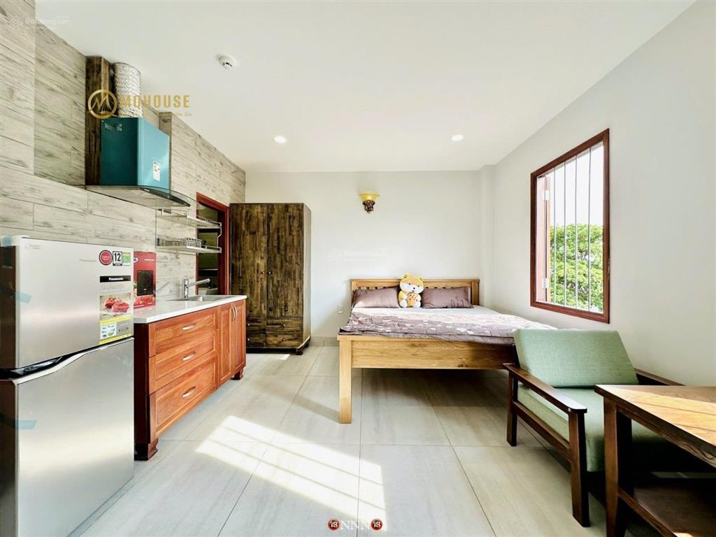 Cho thuê chung cư mini 35m2 gần đh văn lang, nhà thang máy, cửa sổ lớn, full nội thất