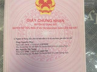 Tài chính dưới 600tr sở hữu ngay lô đất 106m2 ngay trung tâm tt la hà quảng ngãi. đất chính chủ