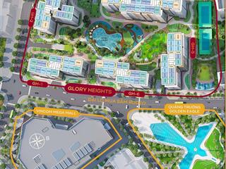 Căn hộ góc hình ra hồ bơi và công viên khủng long, đối diện vincom mega mall