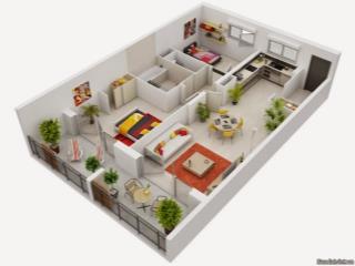 Chính chủ cho thuê căn hộ 2 ngủ  hh2b view hồ linh đàm