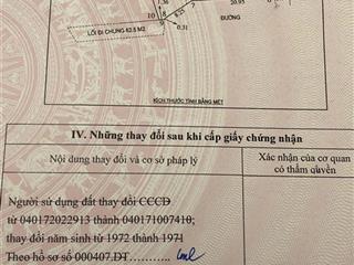 Chính chủ bán đất xã hưng chính (phường thành vinh)