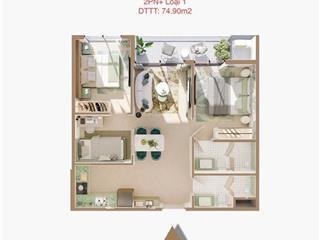 Galia yên sở lợi nhuận từ vị trí, giá trị từ tầm nhìn, booking ngay với chỉ 74tr/ m2  3pn
