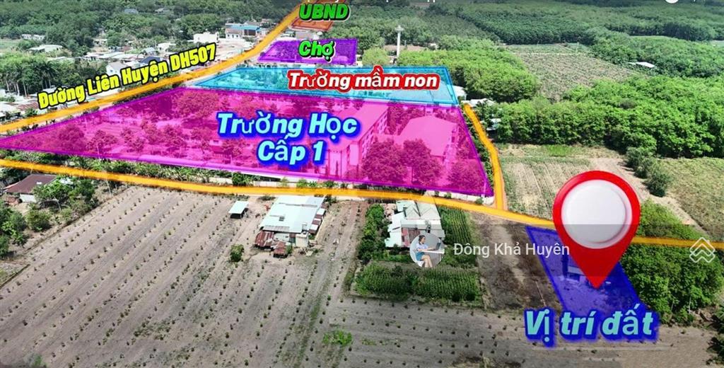 Vị trí sau trừơng, tiềm năng sinh lời, cách kcn 3km 250m2 giá 395tr