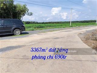 Cực ngộp! 3367m2 sát đường lớn 800m, ngay tt xã giá 690tr