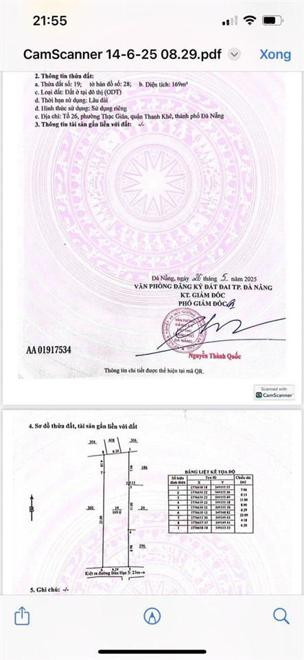 Cần bán 169 m2 kiệt ngay lõi trung tâm hải châu