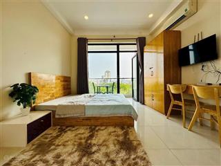 Thuê ngay studio ban công 35m2 tại lê trực gần chợ bà chiểu