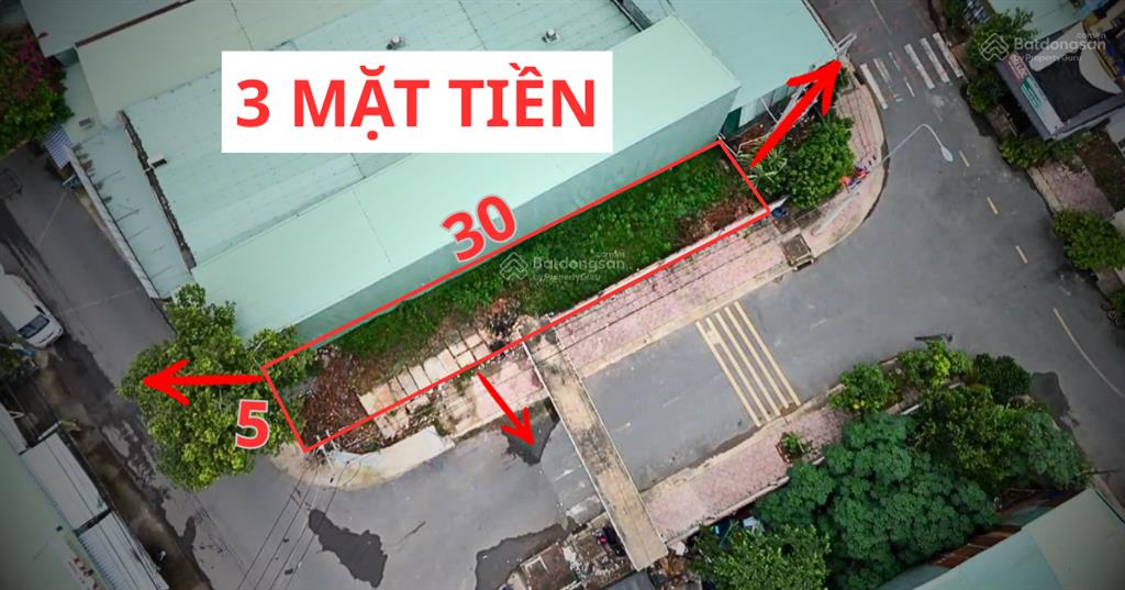 Cần bán lại lô đất hiếm 3 mặt tiền cho ai muốn làm kinh doanh chính chủ