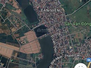 Bán lô đất 2 mặt tiền hiếm tại bờ đầm, đàn viên, cao viên, thanh oai, hà nội
