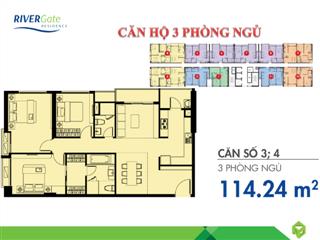 Hàng hiếm tại river gate, bến vân đồn, p6, quận 4, hồ chí minh, 8,79 tỷ, 110,23m2