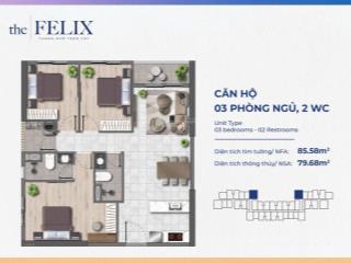 3pn 2wc chỉ 3 tỷ 3, căn hộ hạng sang với vị trí tiềm năng tuyệt đối