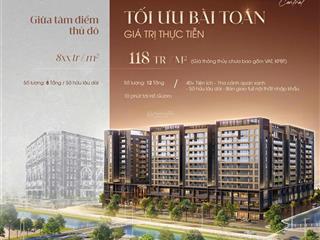 Bán căn hộ 1pn đẹp, đầy đủ tiện ích tại long biên central, 6,2 tỷ, 50,8m2
