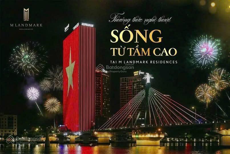 Bán căn hộ cao cấp ngay trung tâm đà nẵng m landmark residence, view trực diện sông hàn