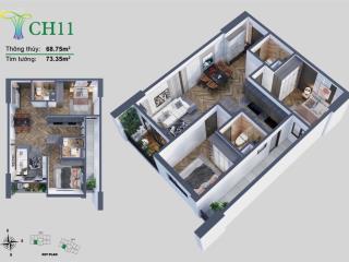 Diện tích thoải mái  thiết kế hiện đai