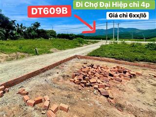Còn đúng 3 lô sát ngay liền kề ql dt609b (ql 14b kéo dài)  giá chỉ 630/nền