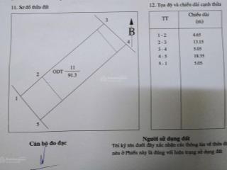 Bán nhà cấp 4 diện tích ngang 5.05m (nở hậu), tổng ~91.3m²