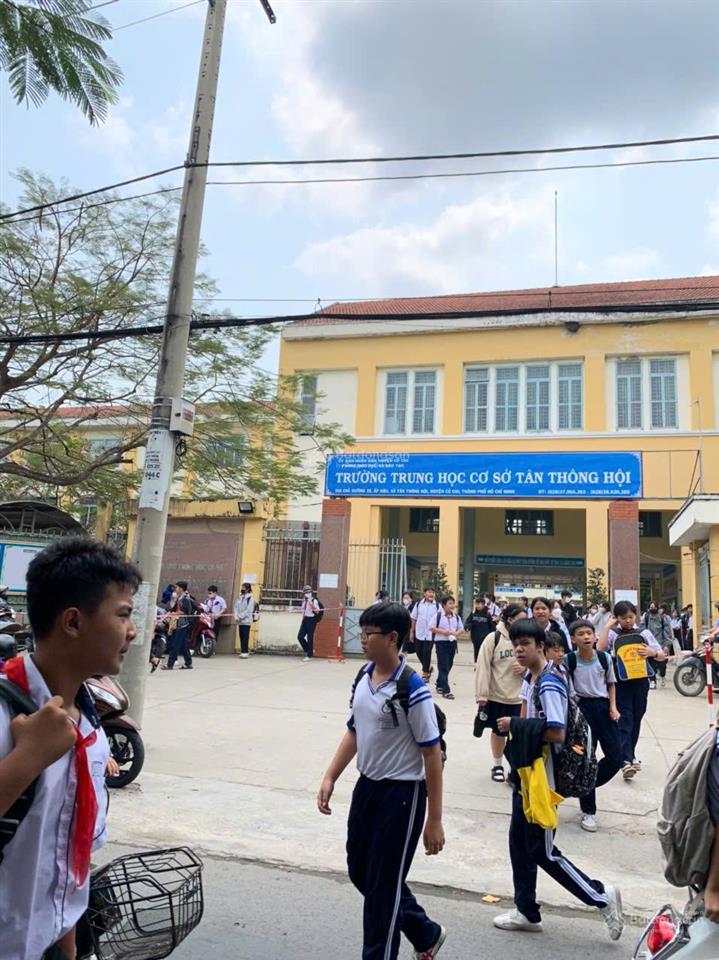 Đất măt tiền đường 218 tân thông hội nước mía vườn cauxã củ chi