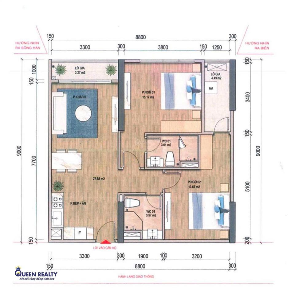 Bán nhanh căn 2pn dự án capital square, giá tốt nhất thị trường