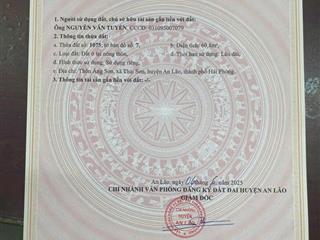 Duy nhất 1 lô mặt tiền tại áng sơn thái sơn giá chỉ 650tr