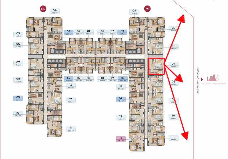 Căn 2pn view pháo hoa ban công đông nam, hỗ trợ vay 70% duy nhất còn lại tại peninsula