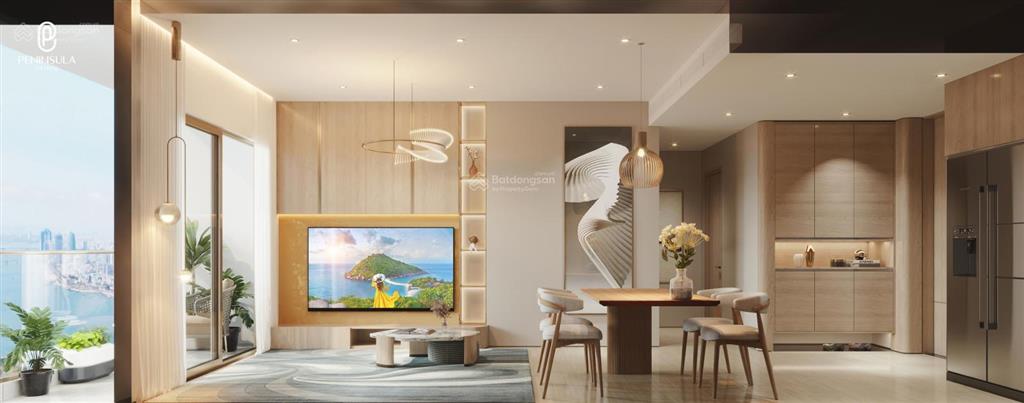 Căn 2pn view pháo hoa ban công đông nam, hỗ trợ vay 70% duy nhất còn lại tại peninsula